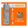 NIKO UNI 1-KANALO 4.75m Ø200 kaminas