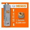NIKO UNI 1-KANALO 10.75m Ø200 kaminas