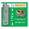NIKO UNI 1-KANALO SU VENTILIACIJA 7.75m Ø160 kaminas