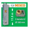 NIKO UNI 1-KANALO SU VENTILIACIJA 11.5m Ø160 kaminas