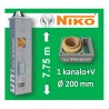 NIKO UNI 1-KANALO SU VENTILIACIJA 7.75m Ø200 kaminas