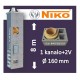 NIKO UNI 1-KANALO SU 2 VENT. 8m Ø160 kaminas