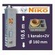 NIKO UNI 1-KANALO SU 2 VENT. 10.5m Ø160 kaminas